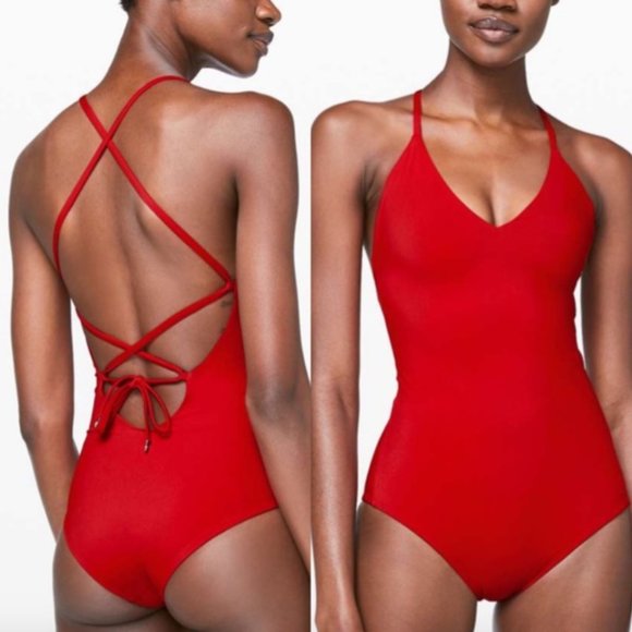 lululemon athletica Other - Lululemon Red One Piece Bathing Suit